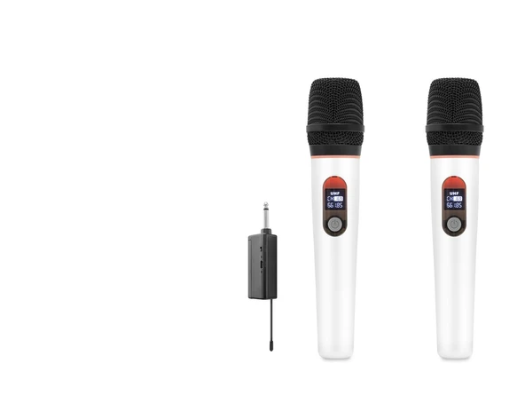 Profesyonel Kablosuz Uhf 2 Mikrofonlu Set 6.35 Mm - Beyaz HDX2791B ürün görseli 1