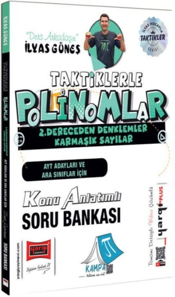 AYT Adayları ve Ara Sınıflar İçin Taktiklerle Polinomlar 2. Dereceden Denklemler Konu Anlatımlı Soru Bankası Yargı ürün görseli 1