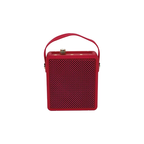 Vintage Görünümlü Deri Saplı Bluetooth Speaker Taşınabilir Şarjlı Kablosuz Ses Kutusu ürün görseli 1