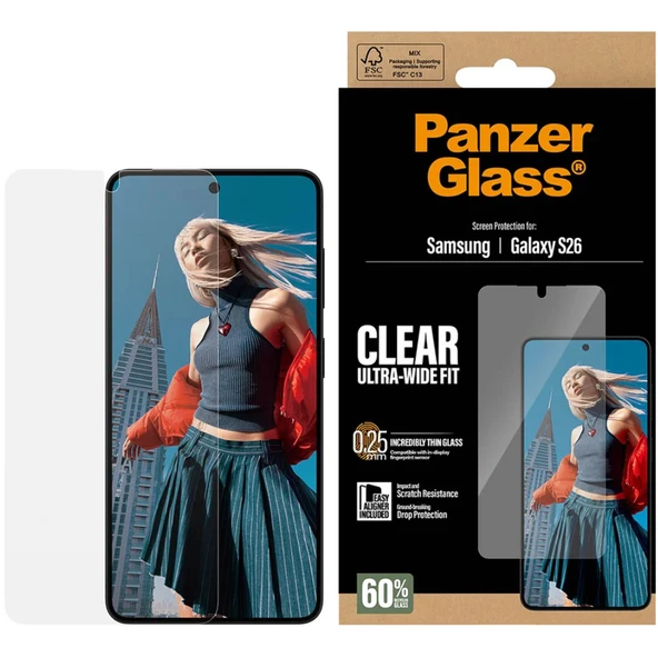 PanzerGlass Galaxy S26 UWF Cam Ekran Koruyucu - Şeffaf ürün görseli 1