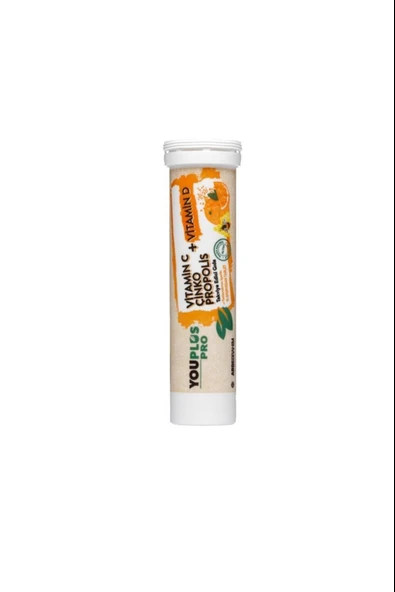 Youplus Pro Vitamin C D Çinko Propolis 15 Efervesan Tablet ürün görseli 1