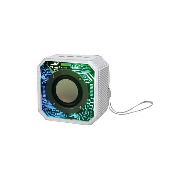 RGB LED Işıklı Taşınabilir Kablosuz Hoparlör Profesyonel Mini Speaker Askı İpli Şarjlı ürün görseli 1
