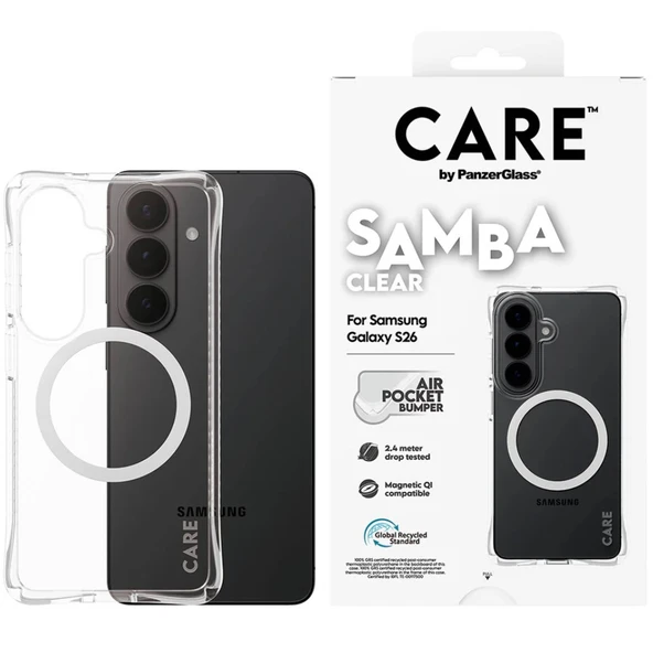 Panzerglass Care Samsung Galaxy S26 Samba QI Kılıf - Şeffaf ürün görseli 1