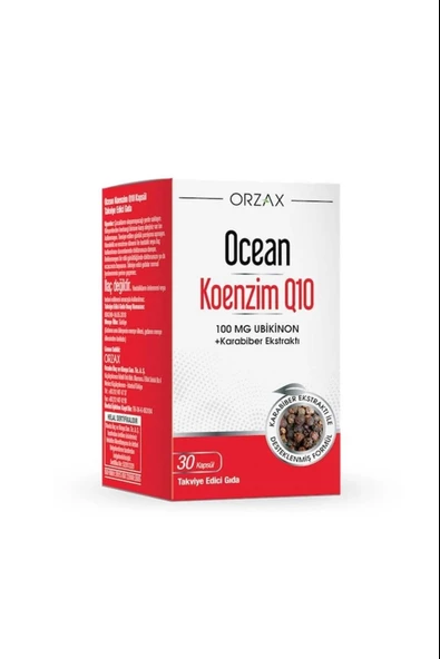 Ocean Koenzim Q10 100 mg 30 Kapsül ürün görseli 1
