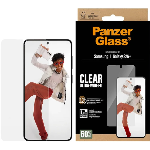PanzerGlass Galaxy S26+ UWF Cam Ekran Koruyucu - Şeffaf ürün görseli 1