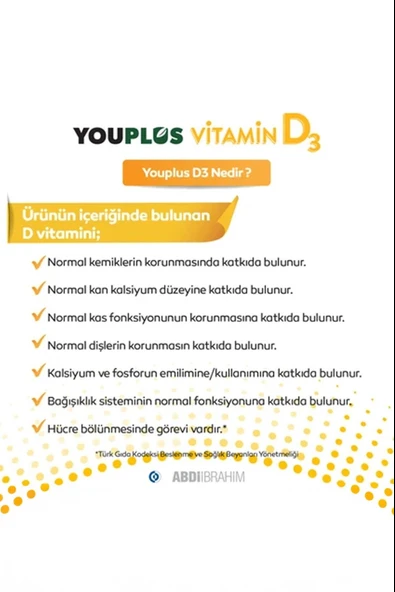 Youplus 400 IU Vitamin D3 20 ml Sprey 2 Adet - Resim 4