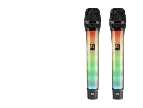 Profesyonel Kablosuz Uhf 2 Mikrofonlu Set Rgb - Siyah WX-82 ürün görseli 1