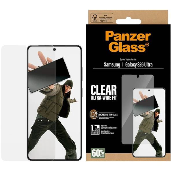 PanzerGlass Galaxy S26 Ultra UWF Cam Ekran Koruyucu - Şeffaf ürün görseli 1