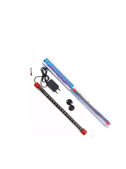 Akvaryum İçin Suyun İçinde Ve Dışında Yanan Dalgıç Led Lamba Işık Beyaz Renk 50 Cm Tak Çalıştır ürün görseli 1