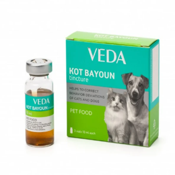 Veda Kot Bayoun 30 ml Sıvı Kedi & Köpek Sakinleştirici Damla (Kızgınlık ve Stres) ürün görseli 1