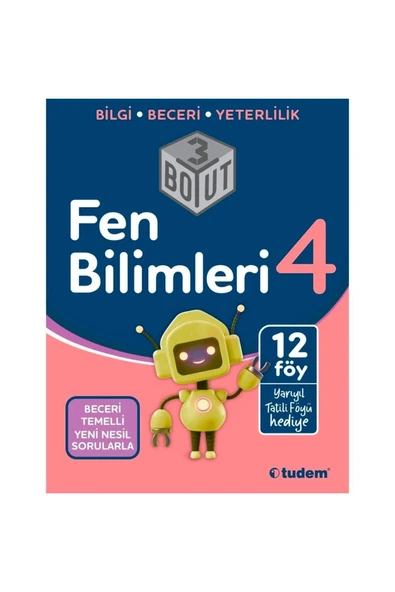 Tudem 4.Sınıf Fen Bilimleri 3 Boyut 12 Föy ürün görseli 1