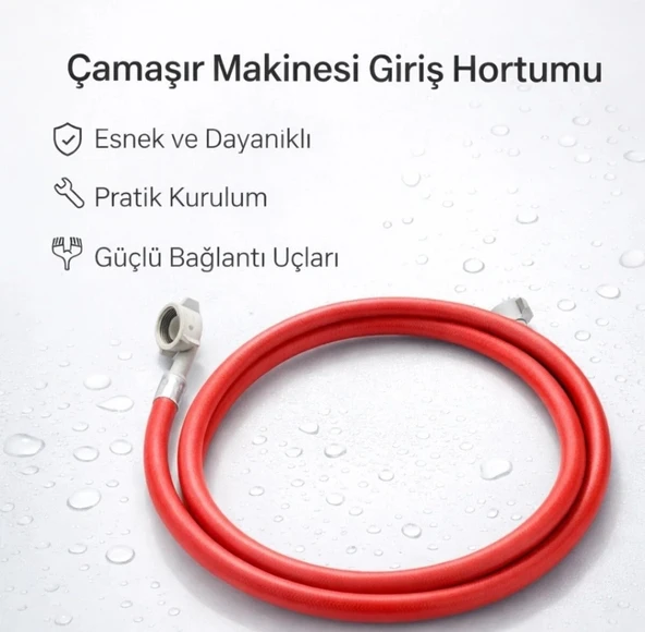 Şirin Çamaşır Makinesi Su Giriş Hortumu 1.5 metre _ Dayanıklı ürün görseli 1