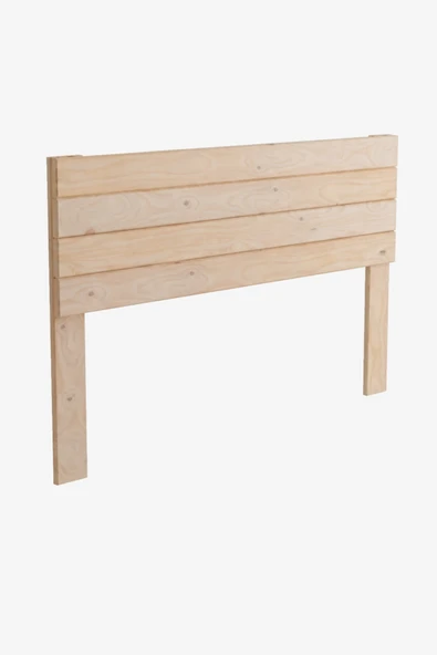 pinoxi 100cm 2 Adet Raflı Masif Natural Ahşap Ayaklı Yatak Başlığı 100cm X 90cm Masif Natural ürün görseli 1