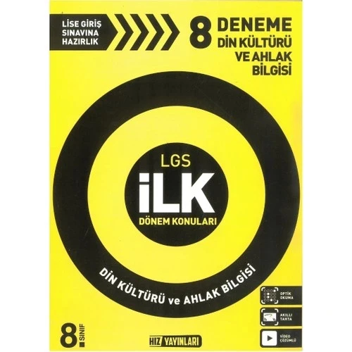 Hız 8.Sınıf Din Kültürü İlk Dönem Konuları Deneme ürün görseli 1