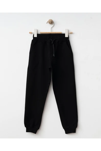 Re&Gi Rekor Unisex Alt Eşofman Okul Ve Gündelik Iki Iplik Mevsimlik Siyah ürün görseli 1
