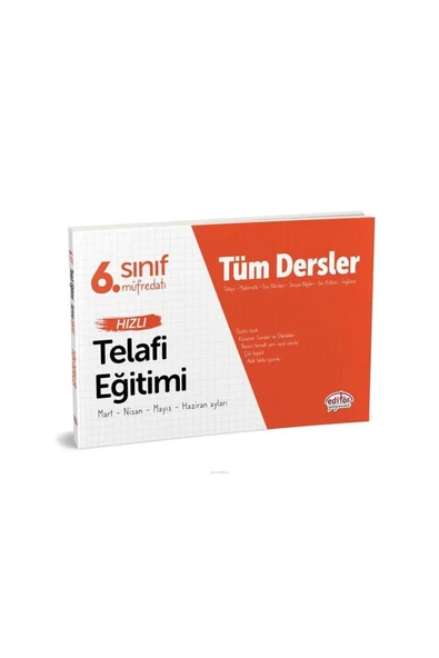 Editör 6.Sınıf Tüm Dersler Hızlı Telafi Eğitimi ürün görseli 1