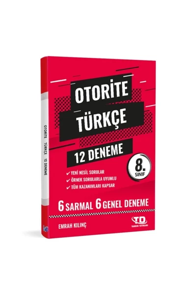 Tandem 8.Sınıf Otorite Türkçe 12 Deneme ürün görseli 1