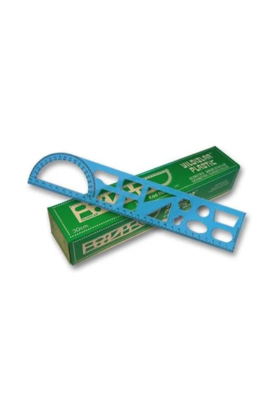 GEOMETRİK ŞABLON CETVEL 30CM ürün görseli 1