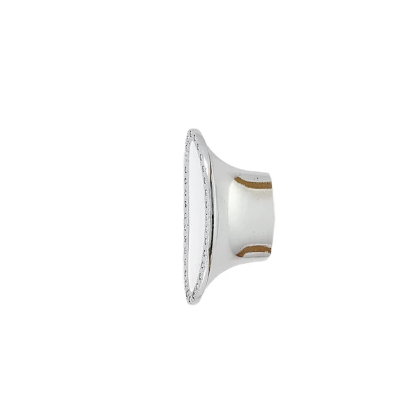 Metal Gümüş Tekli Düğme Kulp -  5 Adet - Resim 3