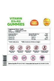 Validus Vitamin D3 1000 Iu K2 50 mcg 60 Gummies - Resim 3