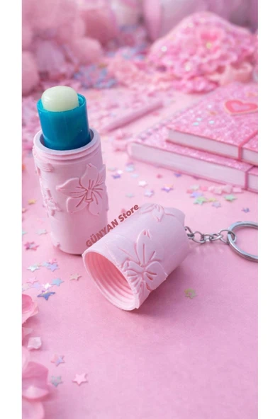 Günyan Store Lip Balm Dudak Nemlendirici Parlatıcı Ruj -Koruyucu Kabı Anahtarlık - ürün görseli 1