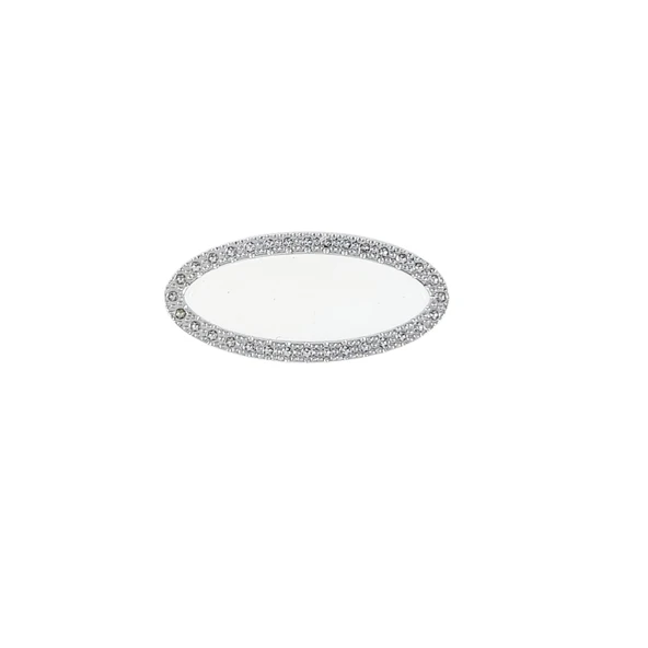 Metal Gümüş Tekli Düğme Kulp -  5 Adet - Resim 2
