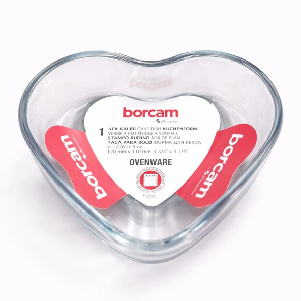 Borcam Mini Kek Kalıbı Kalp Desenli ürün görseli 1