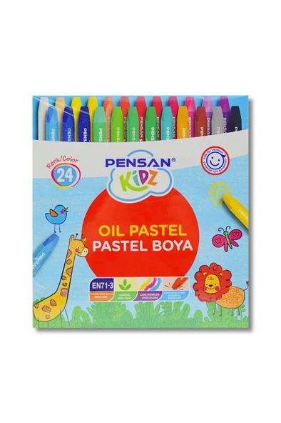 Pensan Kidz Pastel Boya 24 Renk Yeni Ürün Pe98062Pb24 ürün görseli 1