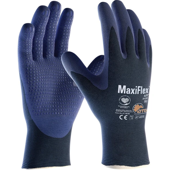 ATG MaxiFlex® Elite™ 34-244 Sadece 14 Gram Ağırlığında En İnce İş Eldiveni ürün görseli 1