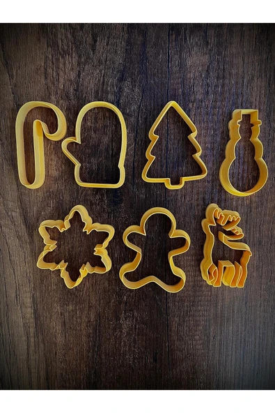 Günyan Store Yılbaşı Temalı Kurabiye Kalıbı Seti (7 adet) ürün görseli 1