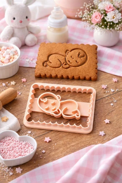 Günyan Store Bebek Şekilli Petibör Kurabiye Kalıbı, Hamur Şekillendirici ürün görseli 1