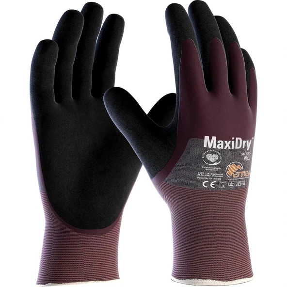 ATG MaxiDry® 56-425 Süper İnce Yağ ve Sıvı Geçirmez İş Eldiveni ürün görseli 1