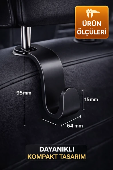 PTTAVM: 4'lü Set Araç Koltuk Arkası Askı Aparatı Oto Çanta Poşet
