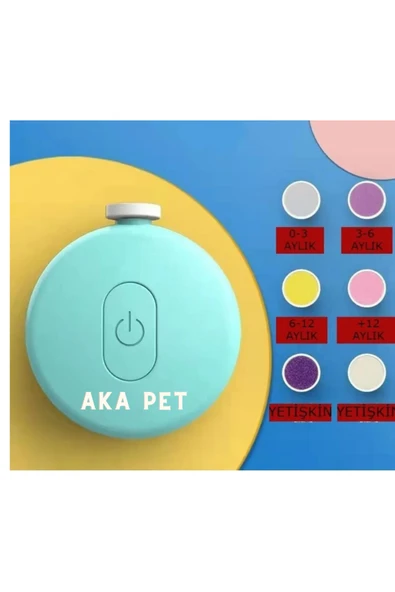 akapet Yetişkin çocuk Bebek Dönerli Pilli Tırnak Kesme Törpüleme Makinası ürün görseli 1