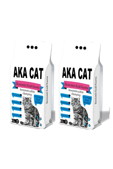 AKACAT Kokusuz Kedi Kumu 10 Lt x 2 Adet ürün görseli 1