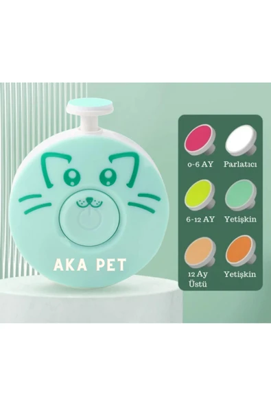akapet Yetişkin çocuk Bebek Dönerli Pilli Tırnak Kesme Törpüleme Makinası ürün görseli 1