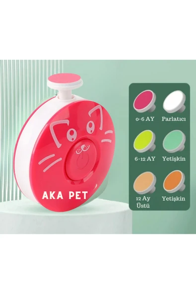 akapet Yetişkin çocuk Bebek Dönerli Pilli Tırnak Kesme Törpüleme Makinası ürün görseli 1