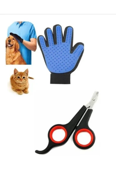 KRT Kedi Eldiveni ve Tırnak Makası Seti ürün görseli 1