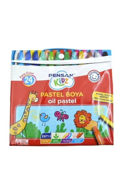 Pensan Kidz Çantalı Pastel Boya 24 Renk Yeni Ürün Pe98121Pb24Ç ürün görseli 1