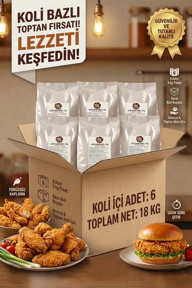 Çıtır Tavuk Pane Harcı 3000 G x 6 Adet - 1 Koli (Koli Bazlı Avantaj Paketi) ürün görseli 1