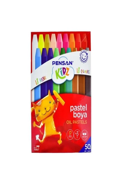 Pensan Kidz Pastel Boya 18 Renk Yeni Ürün Pe98061Pb18 ürün görseli 1