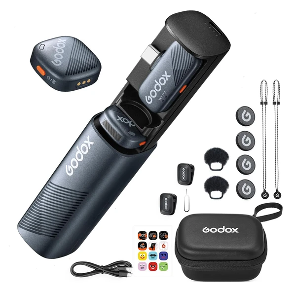 Godox Cube-SC İkili Kablosuz Mikrofon Kit 2 (Type-C) ürün görseli 1