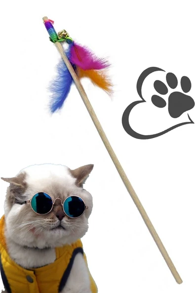 RETROAVM Kedi Oyun Oltası Tüylü Zilli ürün görseli 1