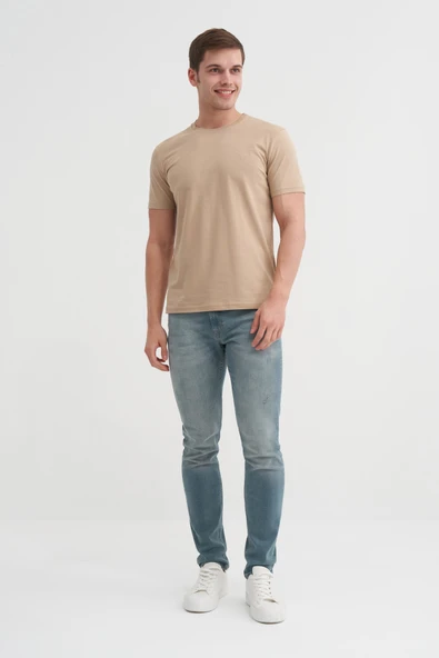 Cazador Basic Süprem Erkek T-shirt  46230 Kum - Resim 2