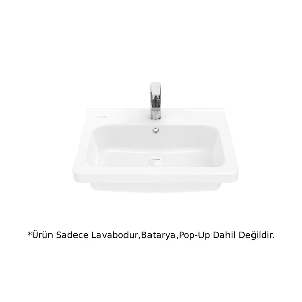 Creavit IP060 İpek Etajerli Lavabo Beyaz 60 cm ürün görseli 1