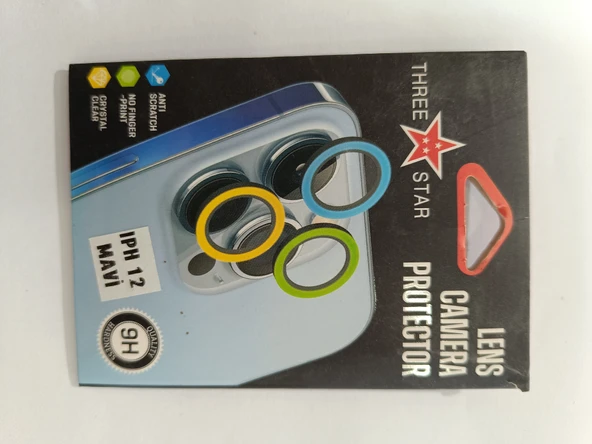 iPhone 12 blue kamera koruyucu ürün görseli 1