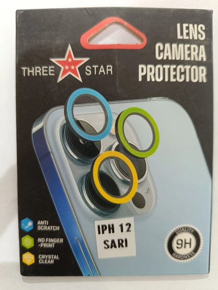 iPhone 12 sarı kamera koruyucu ürün görseli 1