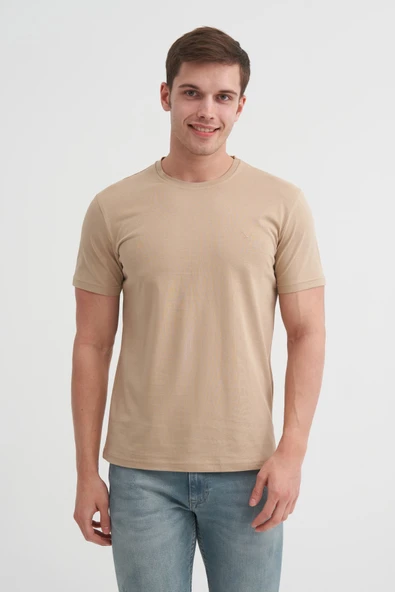Cazador Basic Süprem Erkek T-shirt  46230 Kum ürün görseli 1