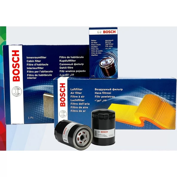 Bosch Honda Civic 1.6 Fd6 Bosch Filtre Bakım Seti 3'lü 2007-2012 ürün görseli 1