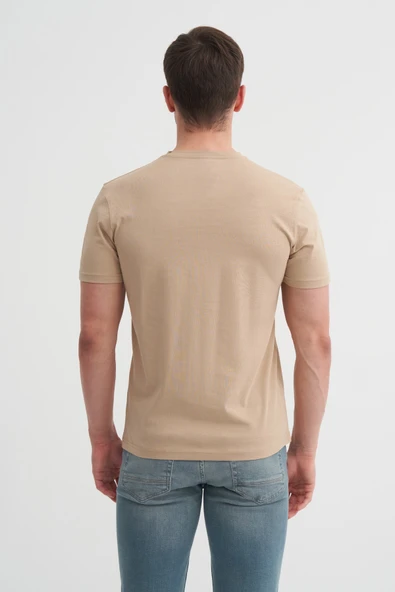 Cazador Basic Süprem Erkek T-shirt  46230 Kum - Resim 3